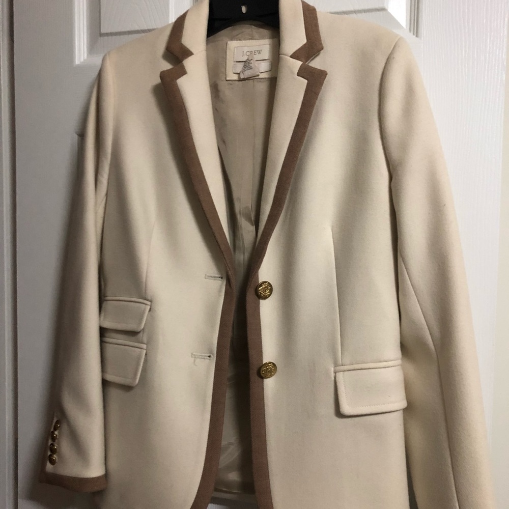 J Crew cream blazer